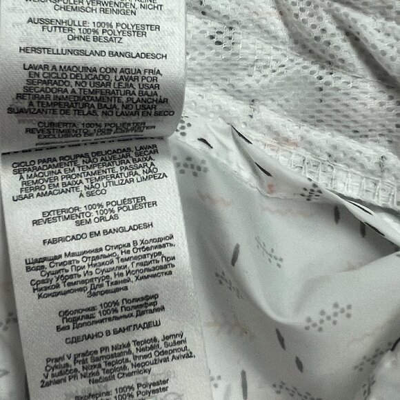 Columbia Women's Alpine Chill Windbreaker White Plus Sz 3X Hooded Campdot Print - Picture 15 of 16